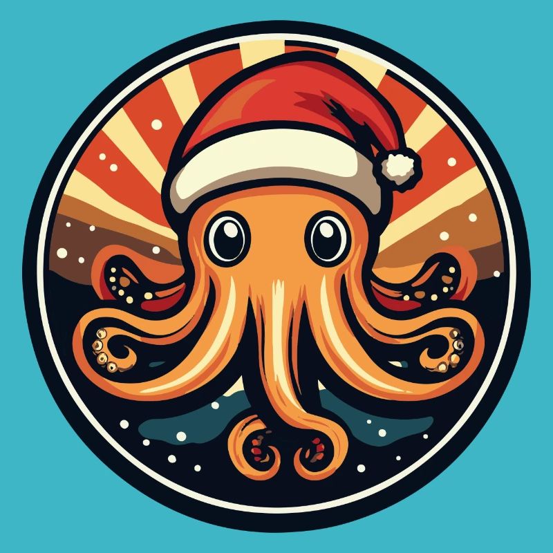 Octopus Christmas Animal