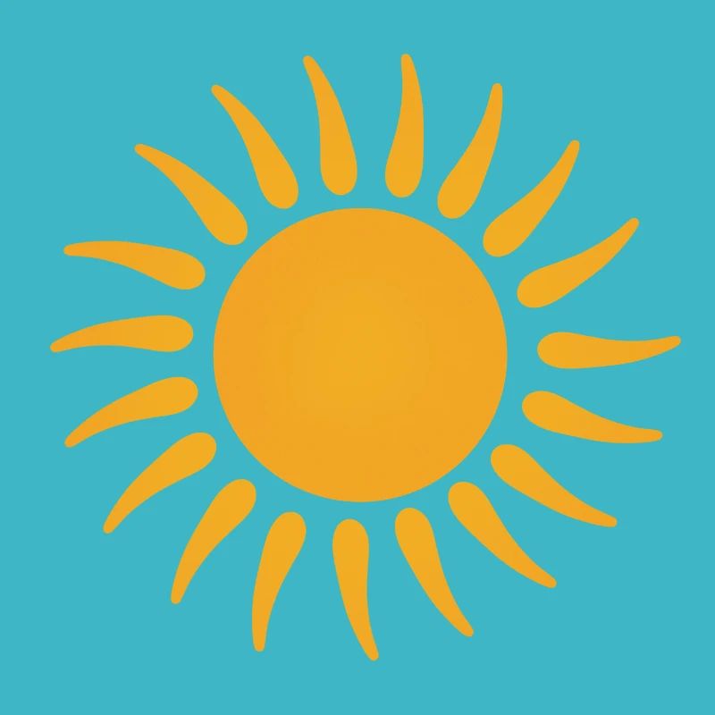 Graphique du soleil orange sunburst