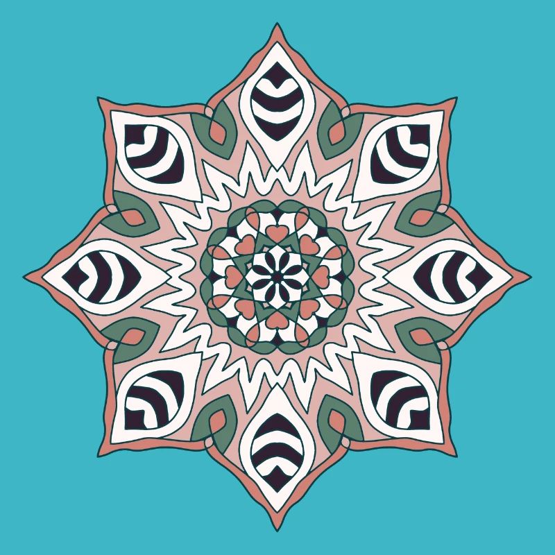 Earth Tone Mandala Pattern