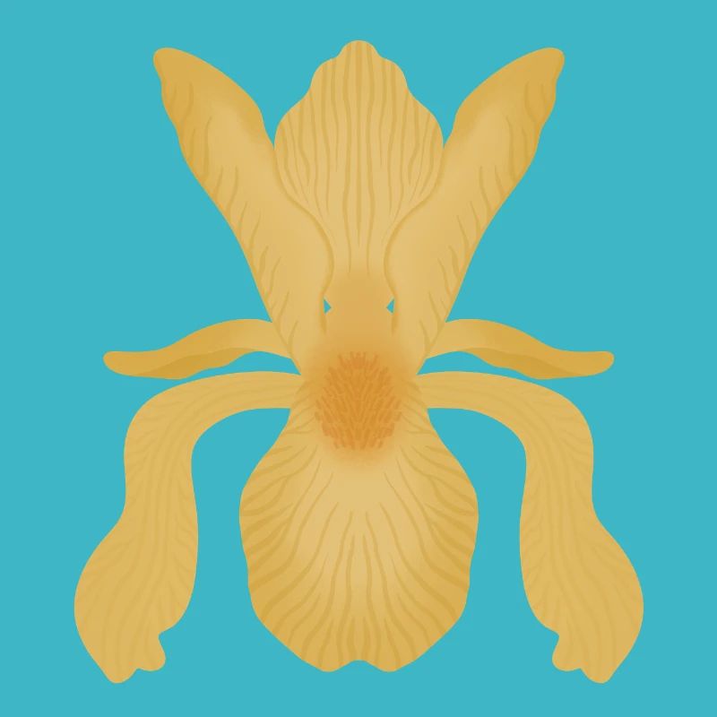 Golden Iris Bloom