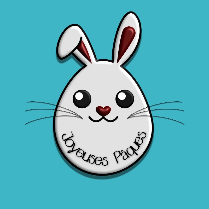 Lapin pâques mignon