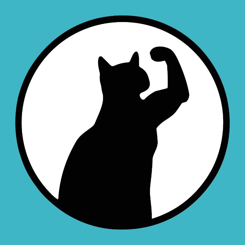 Chat de gym - Silhouette de chat