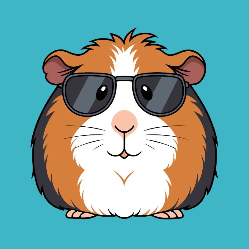 Cochon d'Inde lunettes soleil chic