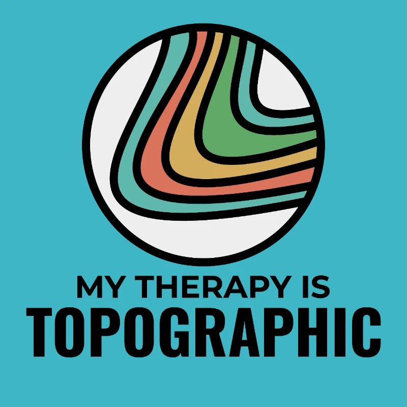 My Therapy Is Topographic GIS Contour Lines Map