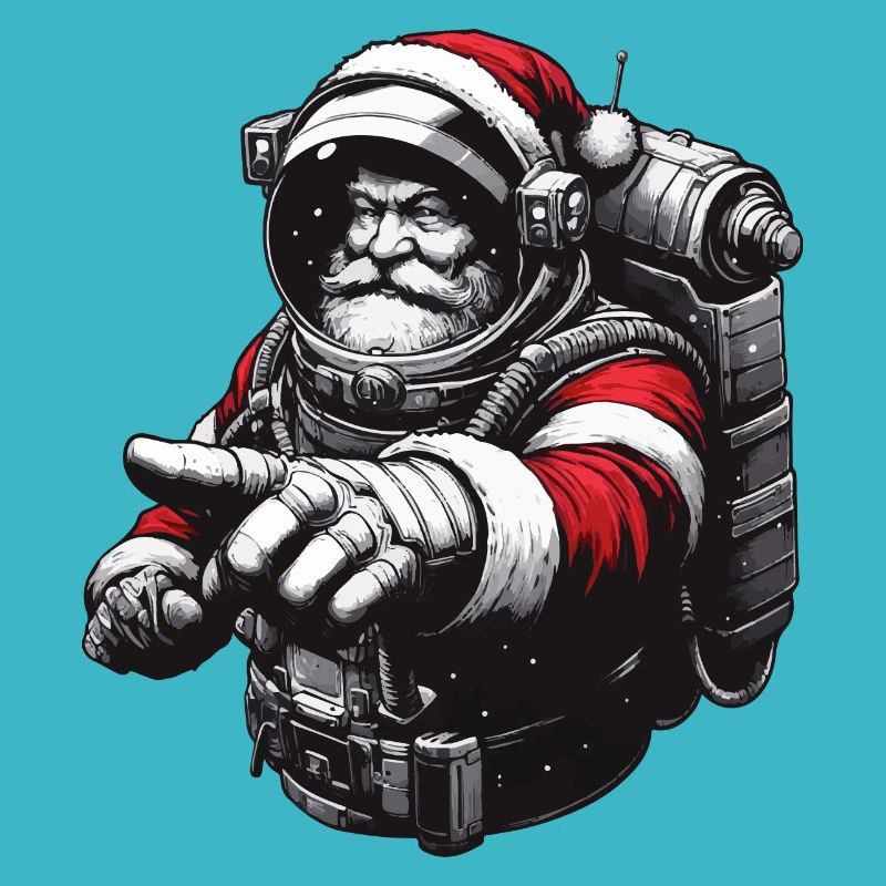 Astronaut Weihnachtsmann Geschenkidee