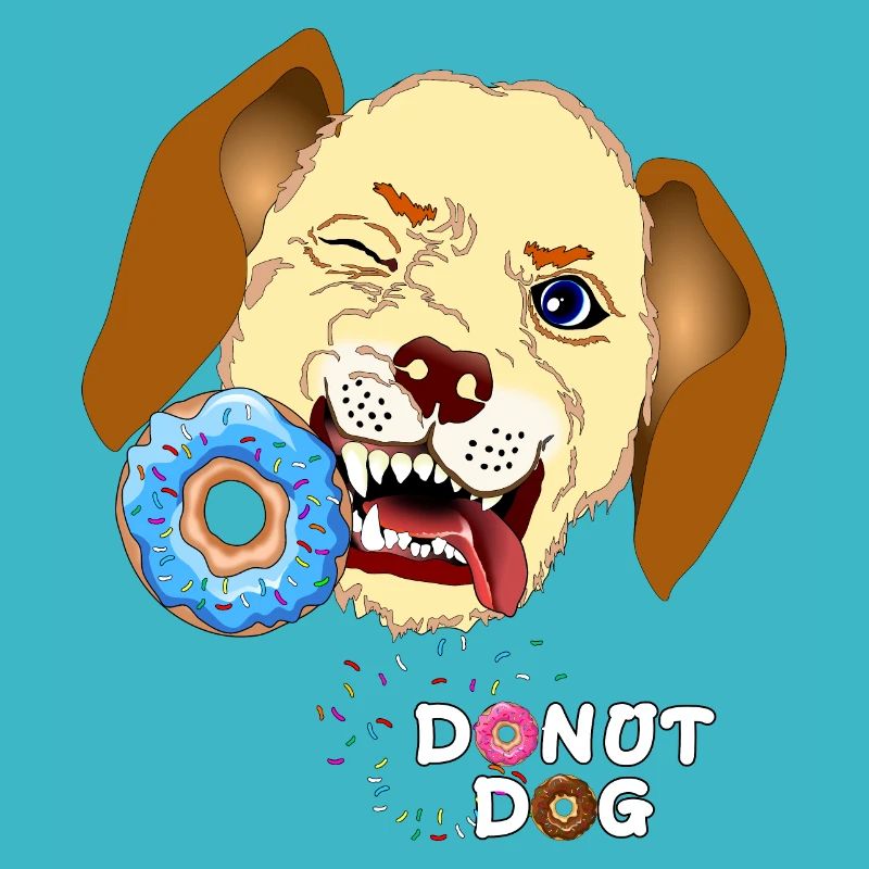 Dog bites donut