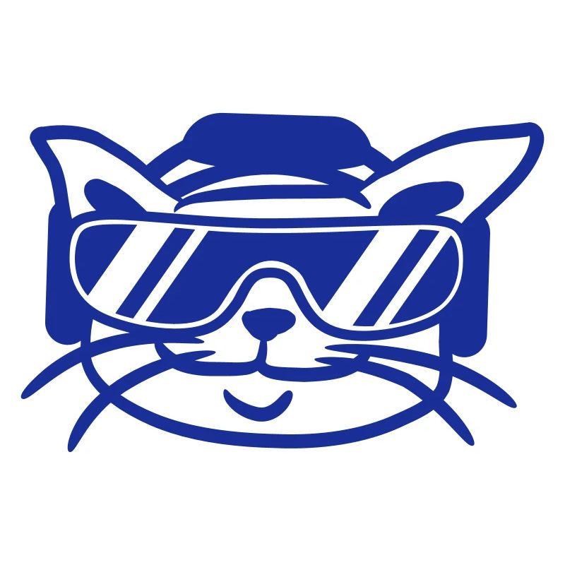 DJ Cat Face Kitten Pet Head