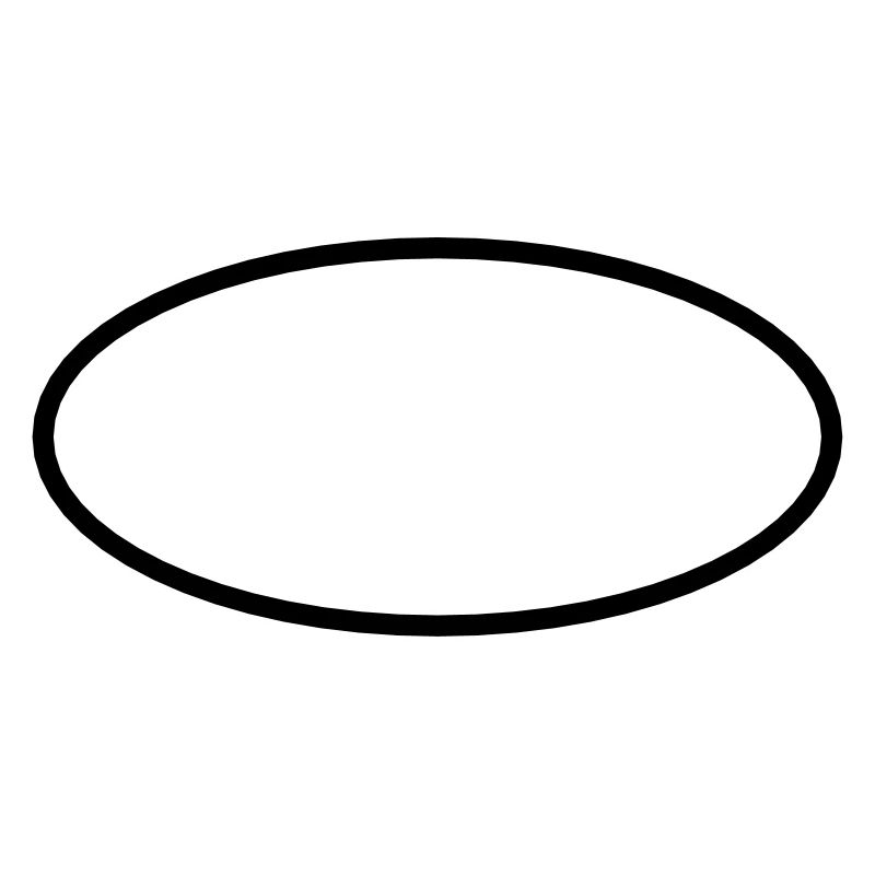 Math symbol - ellipse