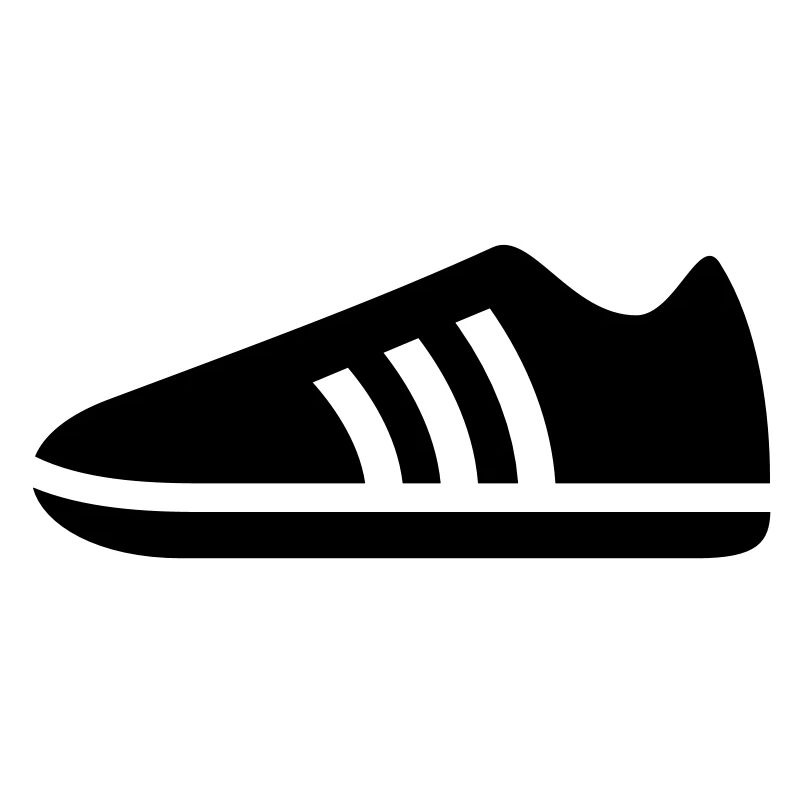 Ein blauer Sportschuh