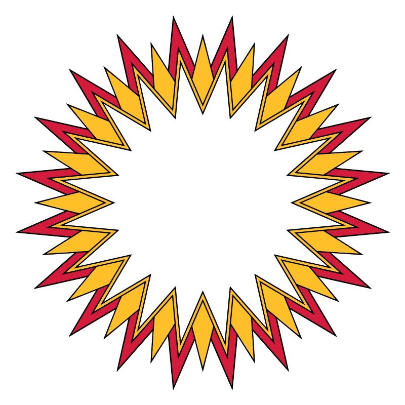 Explosion de vente rouge orange et jaune