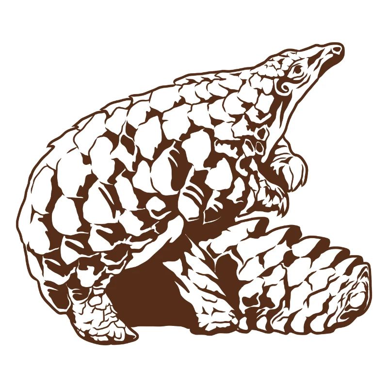 Cool Pangolin Sketch Graphic Wildlife Creature