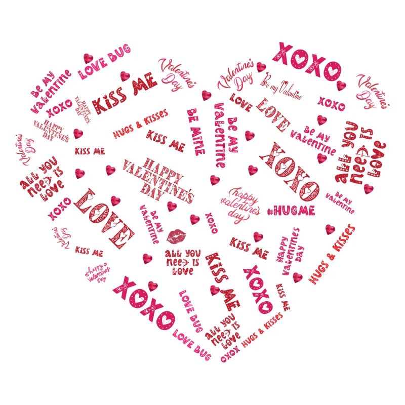 Herz voller liebe Botschaften