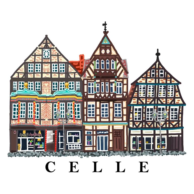 Celle, Basse-Saxe, Maisons à colombages, Allemagne