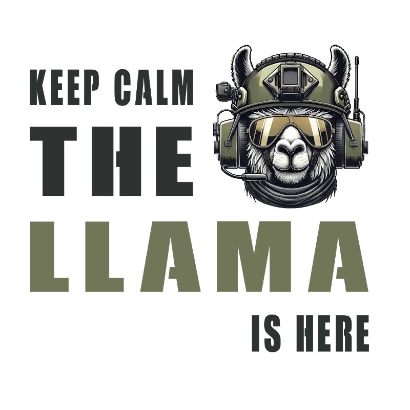 Tactical Llama – Keep Calm Style