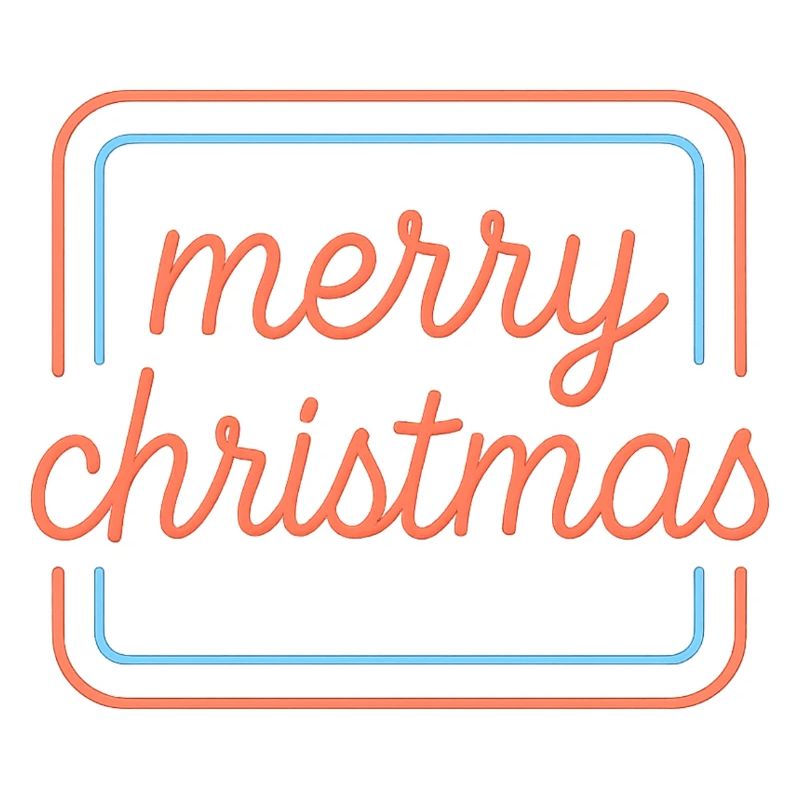 Lettrage Joyeux Noël Néon