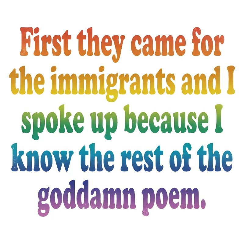 Rainbow Courage Zitat-Tee