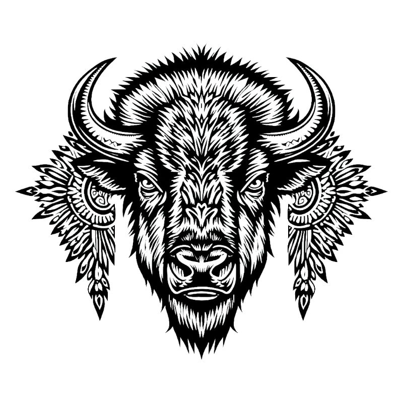 Glyphe ornemental du bison