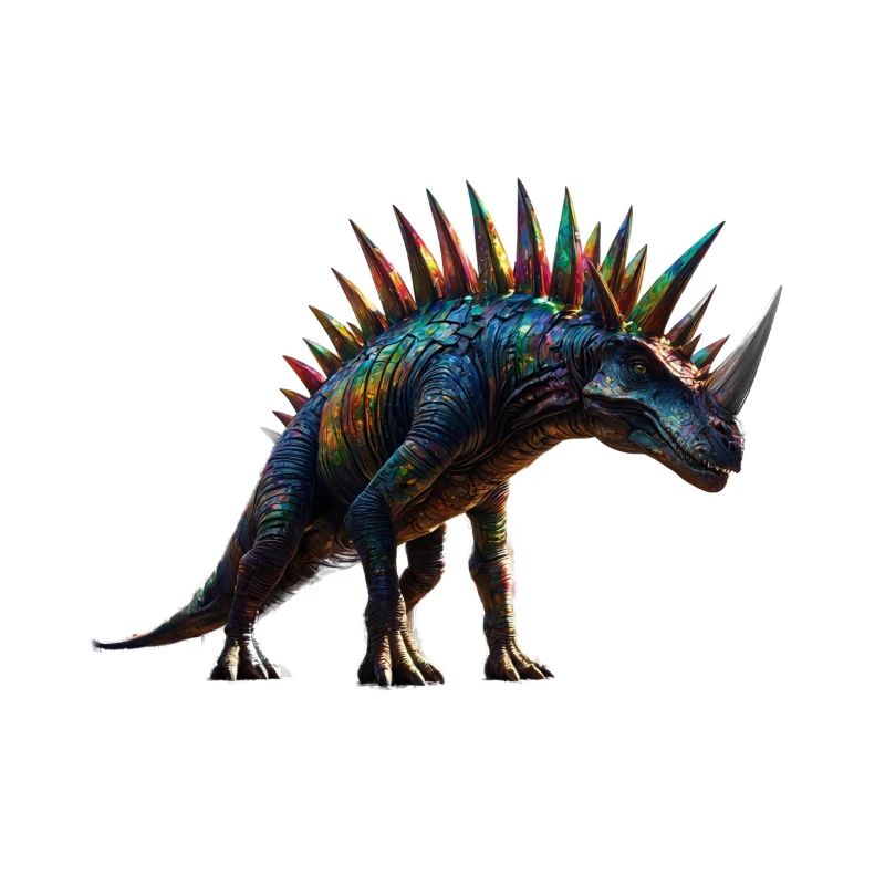 Regenbogenfarbener Dino Punk