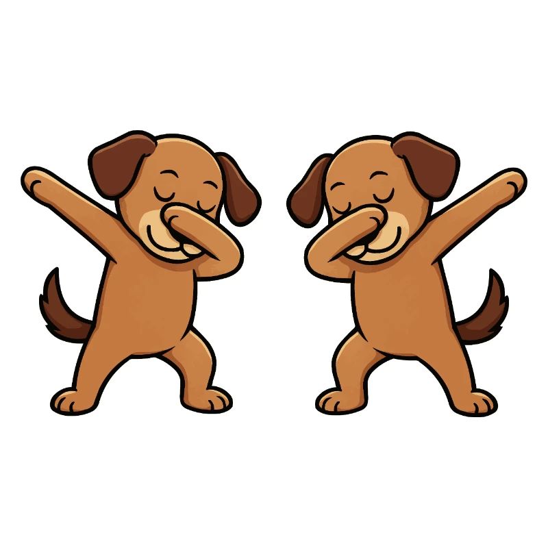 Hund Dabbing Comic