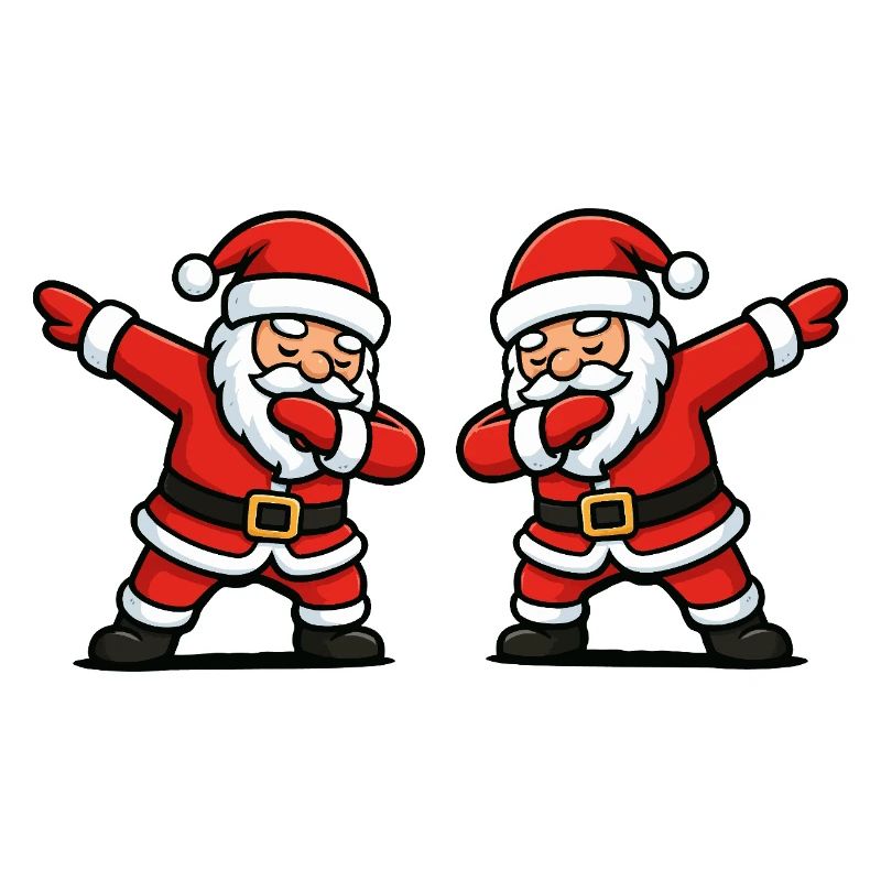 Santa Dab Tanzen Comic
