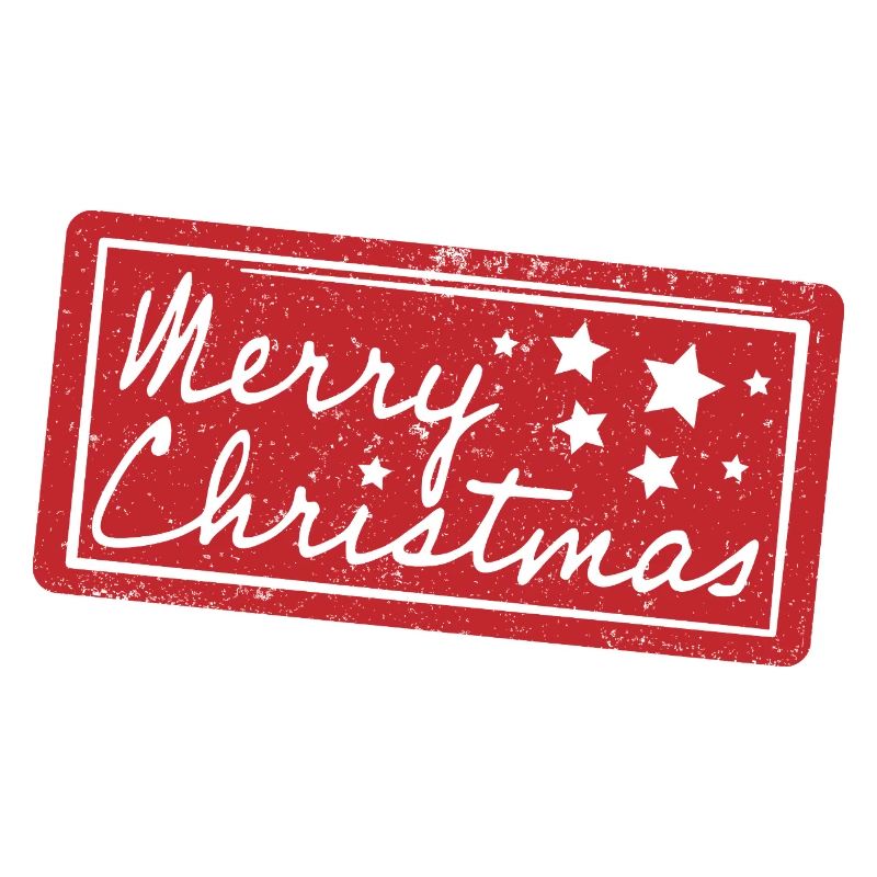 Joyeux Noël Style Rouge Scellé