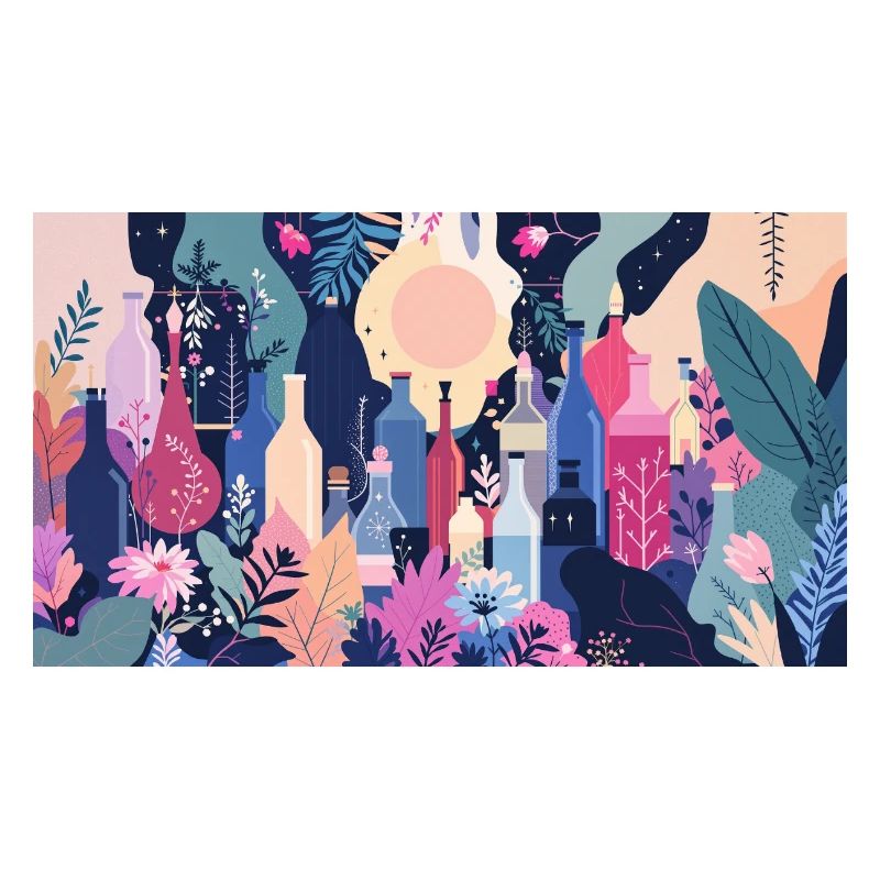 Mer des Fleurs de la Forêt Bouteille