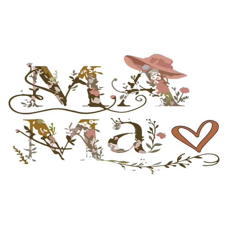 Lettres de Fleurs Maman