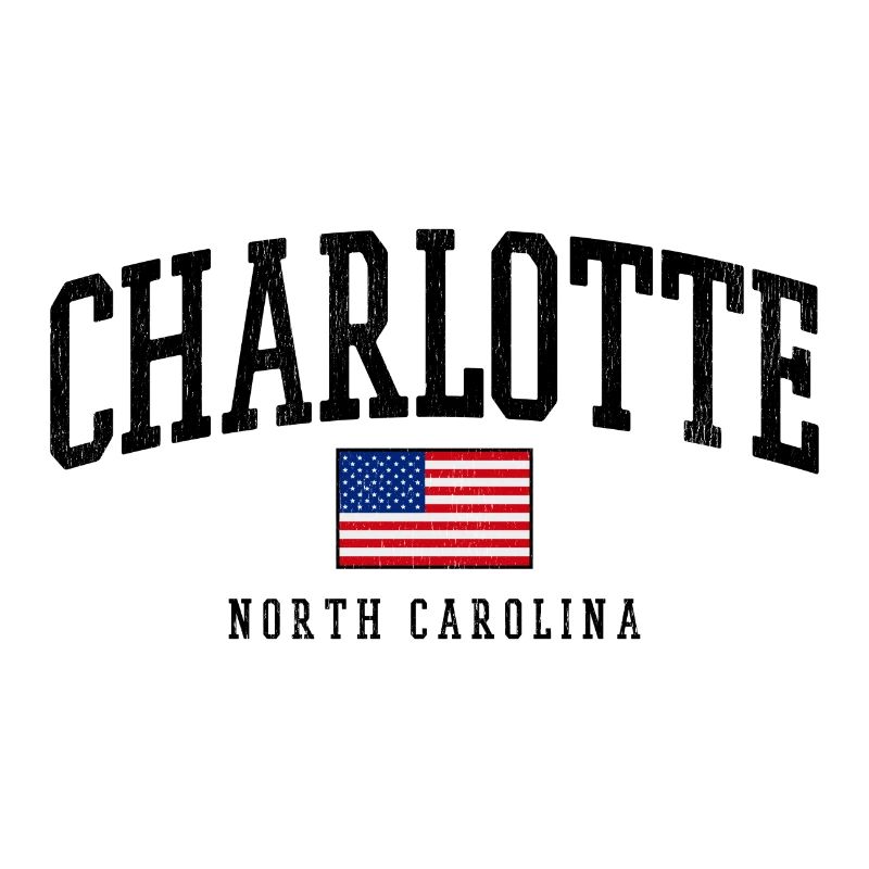 Description graphique de Charlotte, Caroline du Nord, États-Unis :