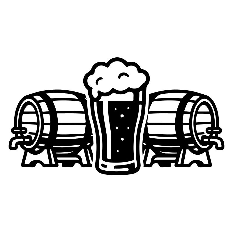 Bier Bierfass Bierglas