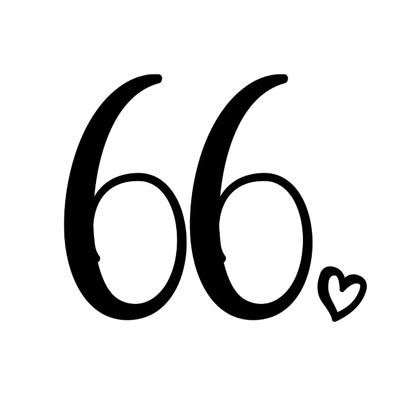 Mignon numéro 66, 66 ans, cadeau de 66e anniversaire