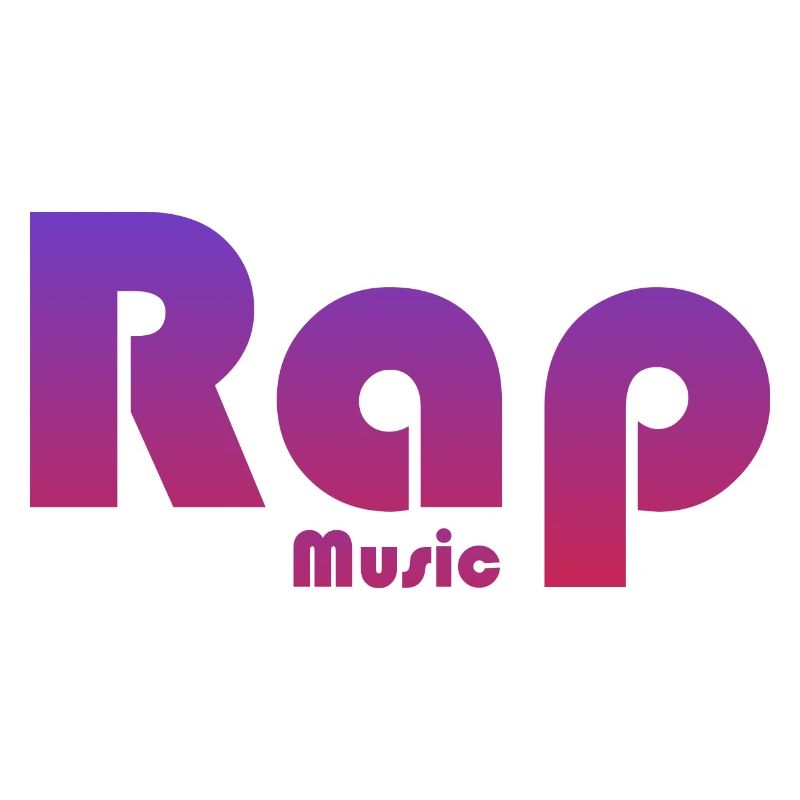 Musique rap de conception de texte vibrante