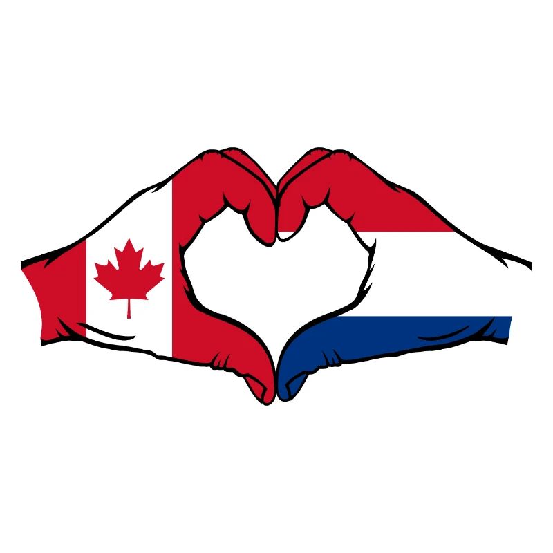 Canada Holland heart shape with hands