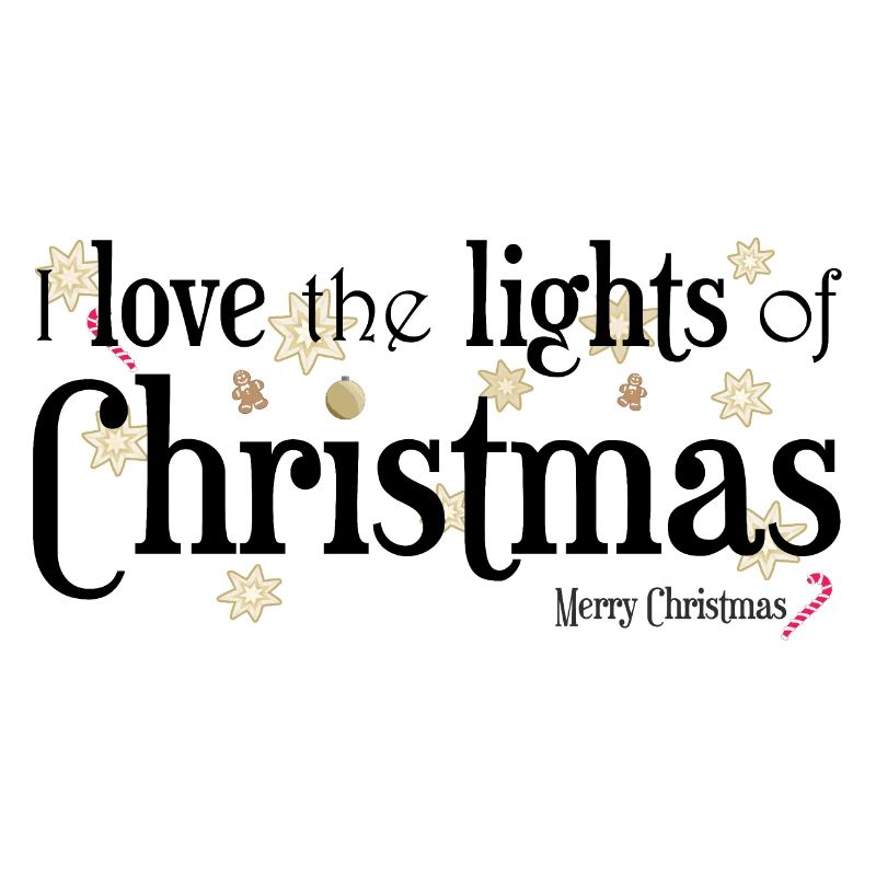Ich liebe Weihnachtslichter, Englisch