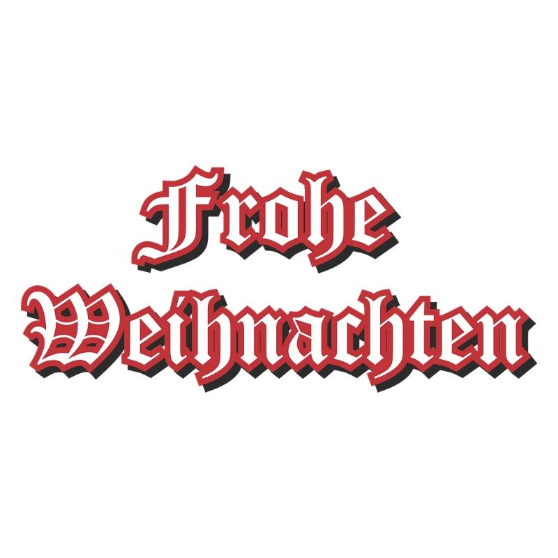 Frohe Weihnachten Gothic Schrift
