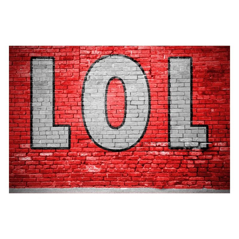 Lol Graffiti Mur de briques