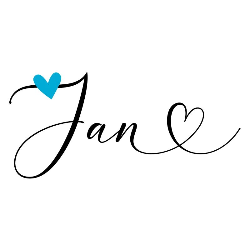 Jan Last name First name Calligraphy heart