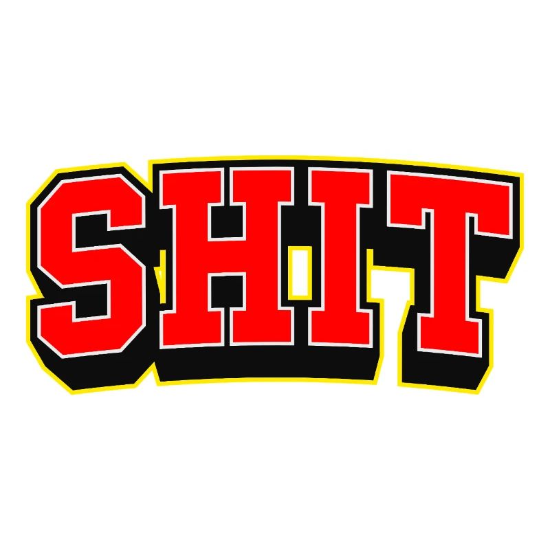 Fetter Sport-Scheißtext Logo
