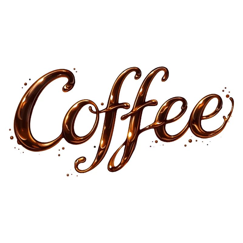 Lettrage de café Illustration de café