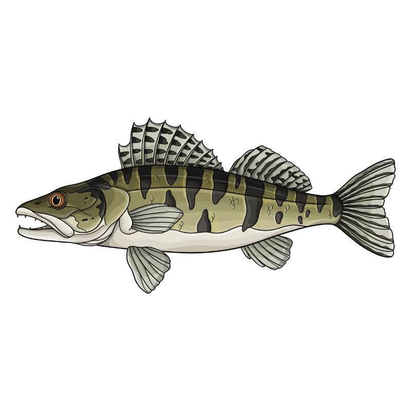 Zander Predator Fish Design for Anglers