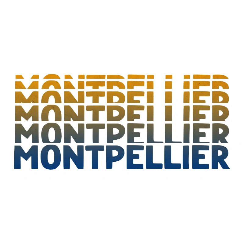 Montpellier Gradient Wortkunst