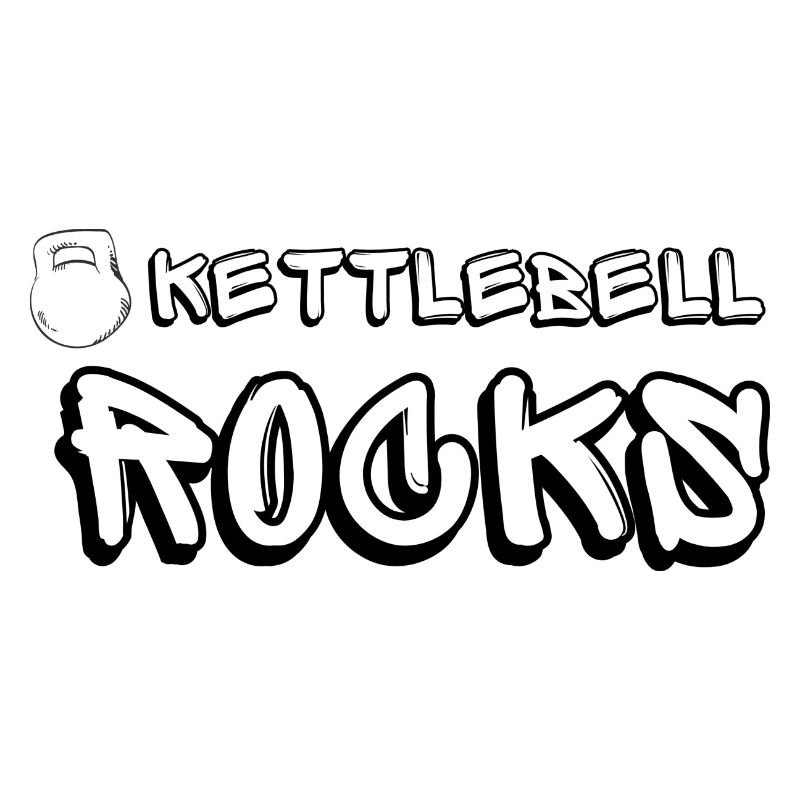 Kettlebell ROCKS Shirts schwarz