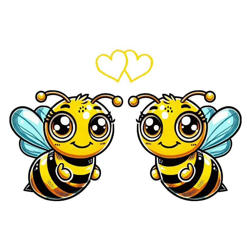 Bee Cartoon Comic Love