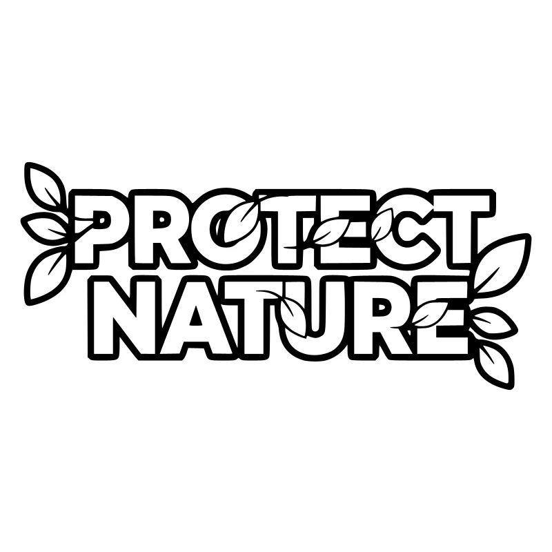 Protect Nature | Umweltschutz Statement Vektor
