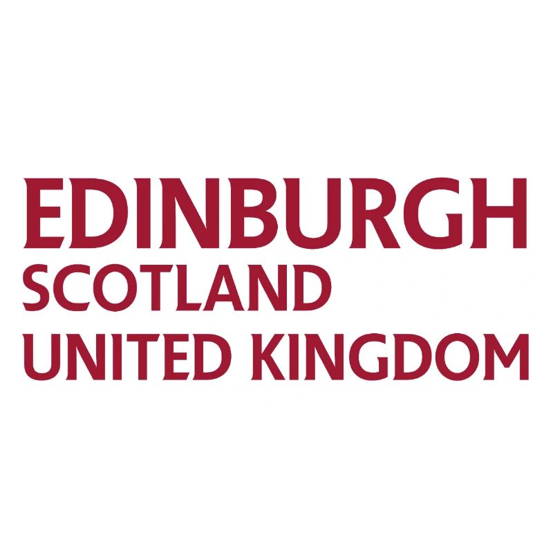 Edinburgh – Scotland Textdesign