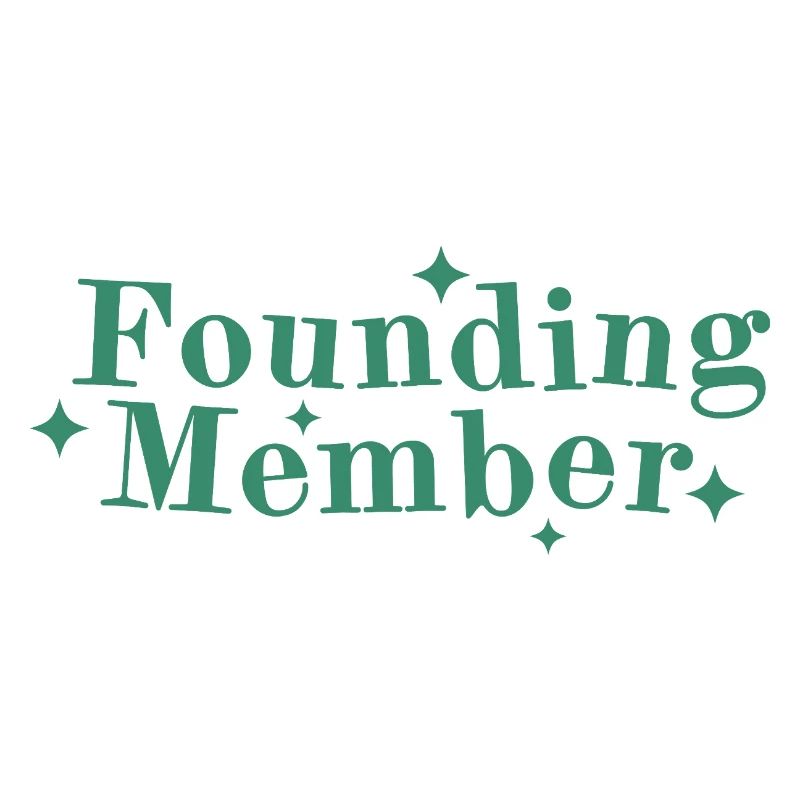 Founding Member Font Logo Stars