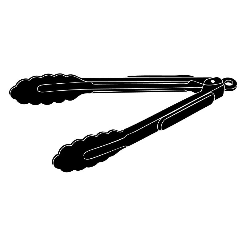 BBQ Grill Tongs Silhouette