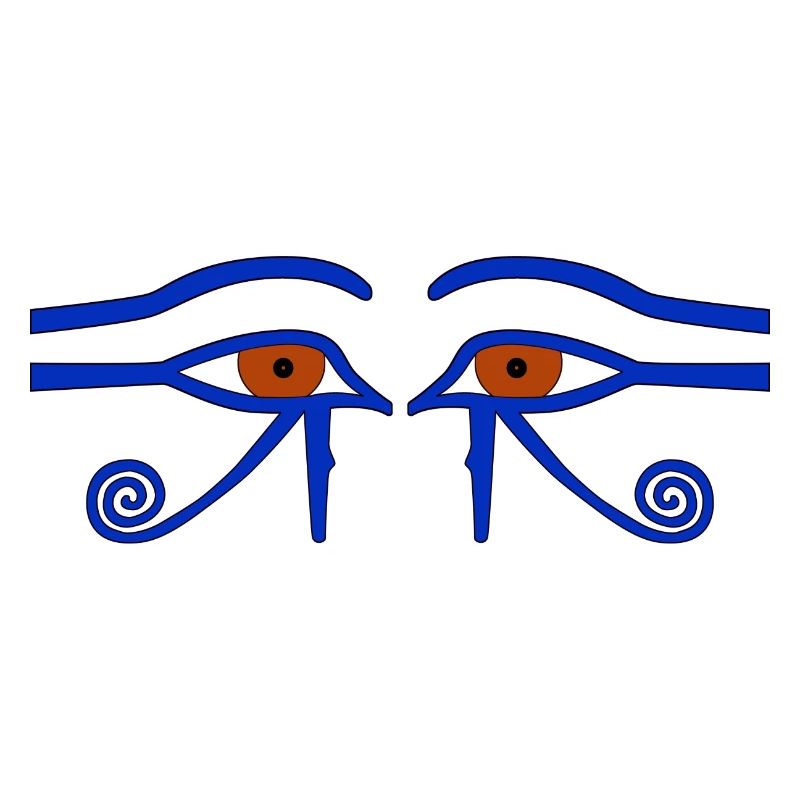 Amulette de protection. Aussi : Œil d’Horus. L'« Œil Saint »