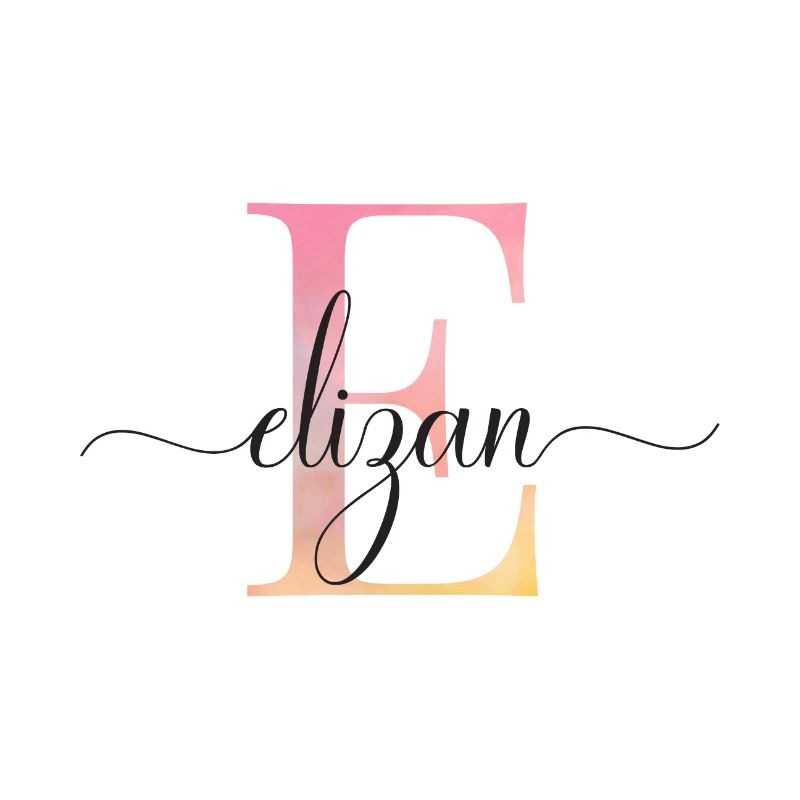 E| Monogramme | Nom | Élizan |Aquarelle