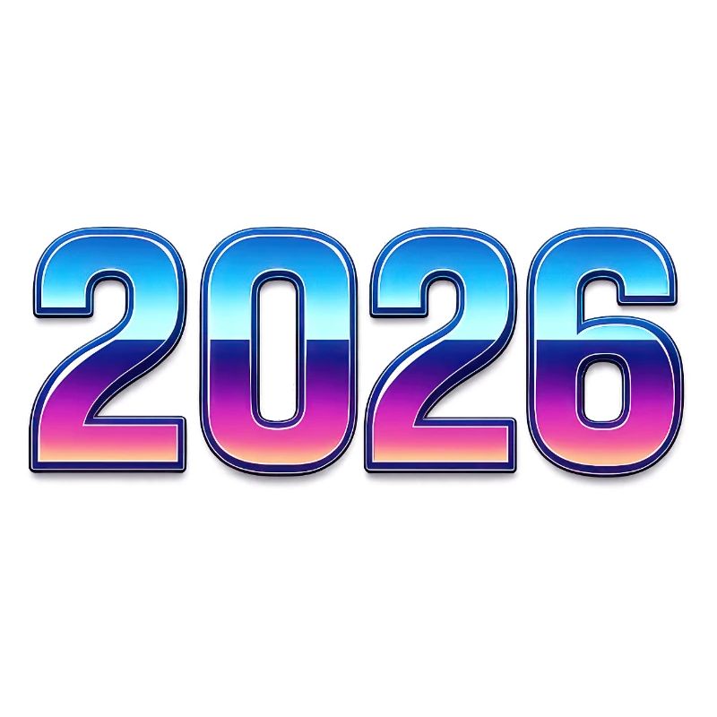 Neon 2026 Dégradé Design