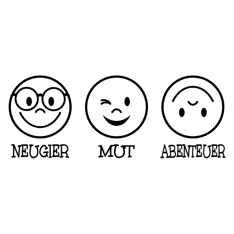 Neugier Mut Abenteuer